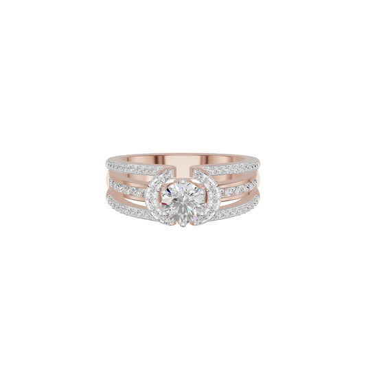 Eternal Splendor Diamond Ring 18 KT / Rose Gold / 18