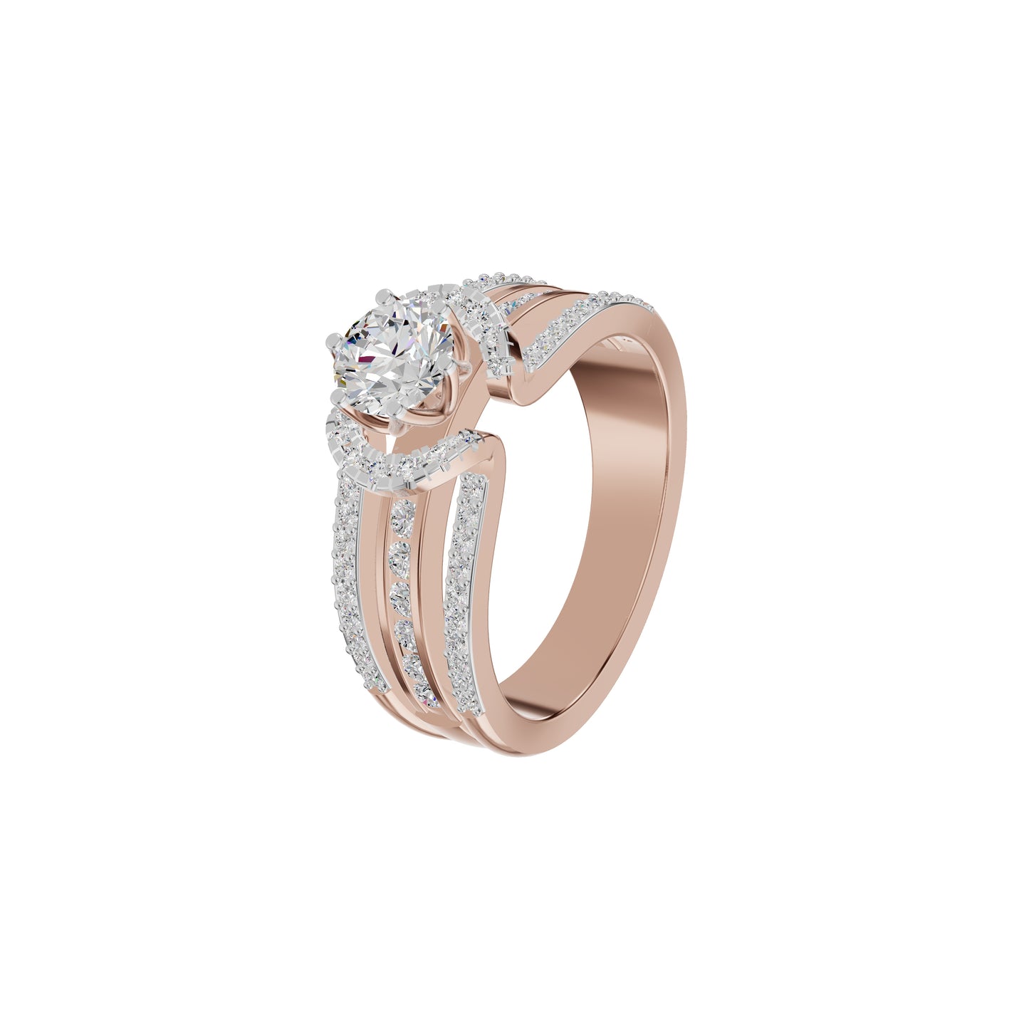 Eternal Splendor Diamond Ring 18 KT / Rose Gold / 18