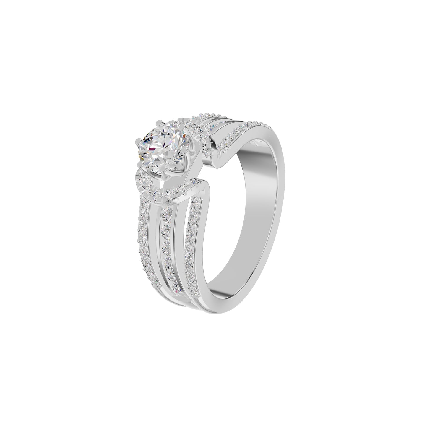 Eternal Splendor Diamond Ring 18 KT / White Gold / 18