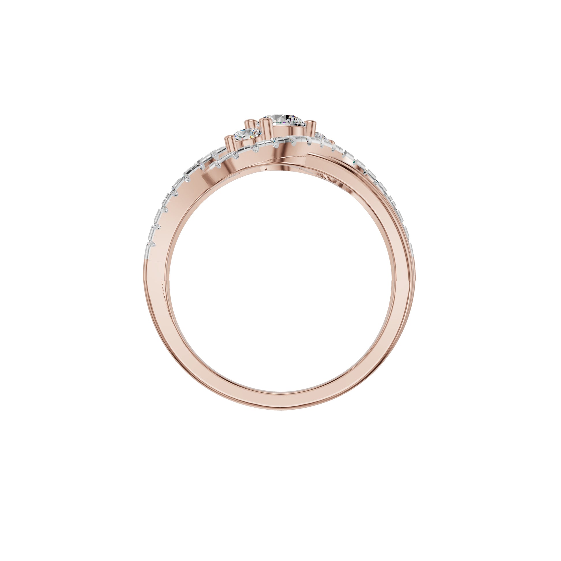 Aurora Spark Diamond Ring 18 KT / Rose Gold / 18