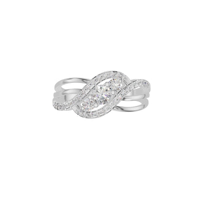Aurora Spark Diamond Ring 18 KT / White Gold / 18