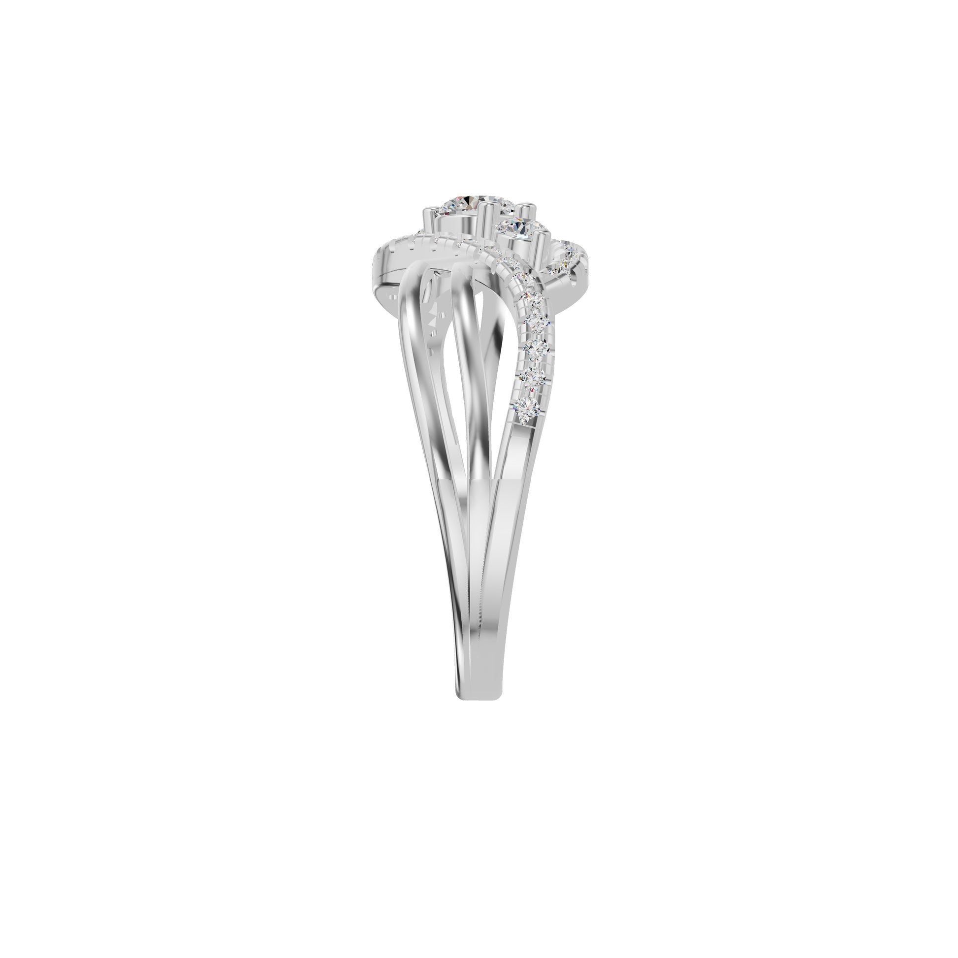 Aurora Spark Diamond Ring 18 KT / White Gold / 18