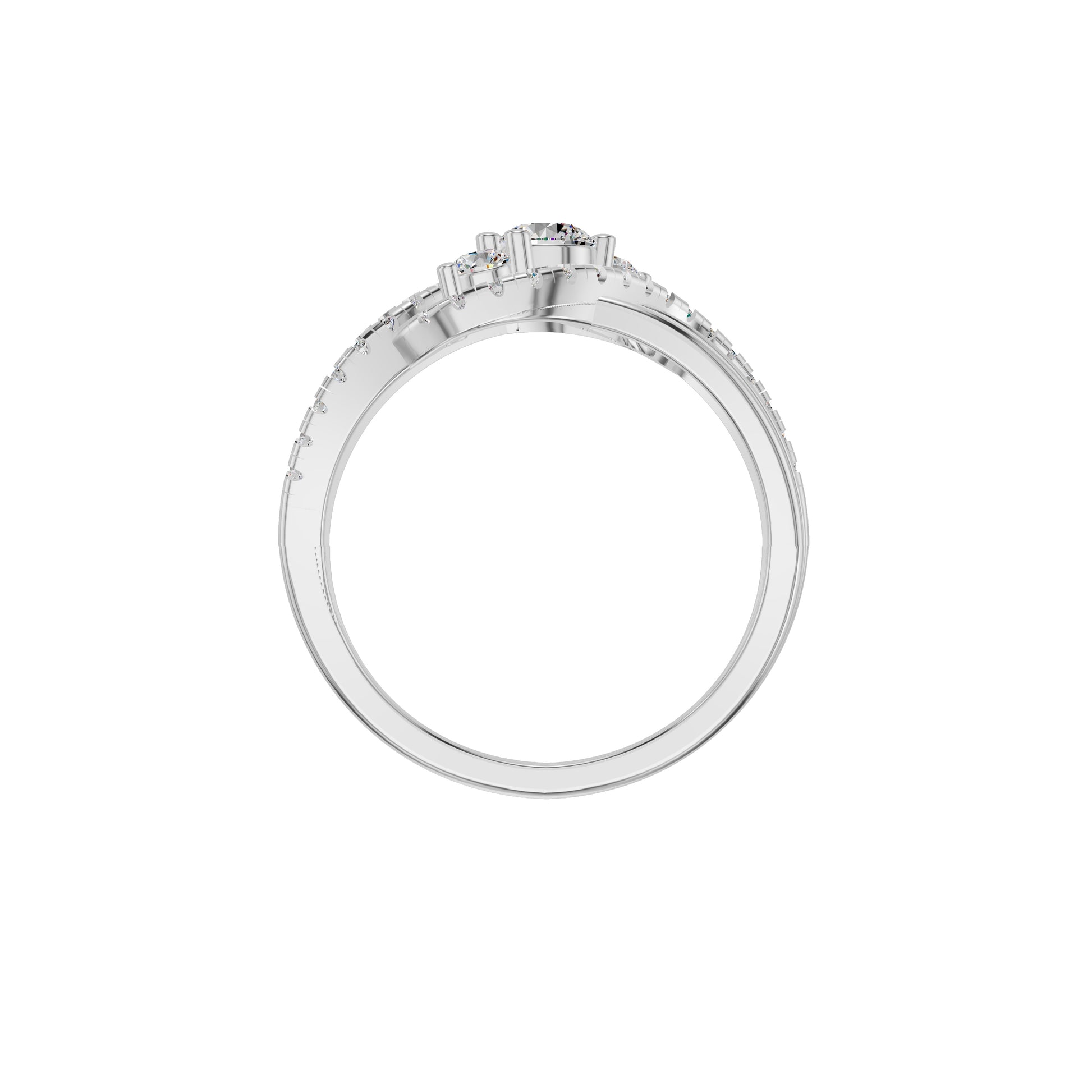 Aurora Spark Diamond Ring 18 KT / White Gold / 18