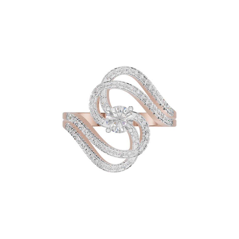 Divine Spark Diamond Ring 18 KT / Rose Gold / 18