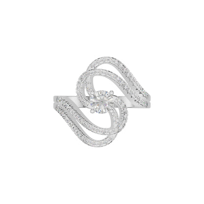 Divine Spark Diamond Ring 18 KT / White Gold / 18