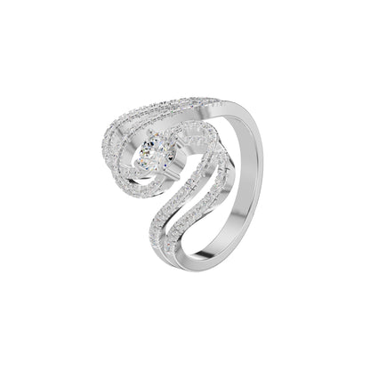 Divine Spark Diamond Ring 18 KT / White Gold / 18
