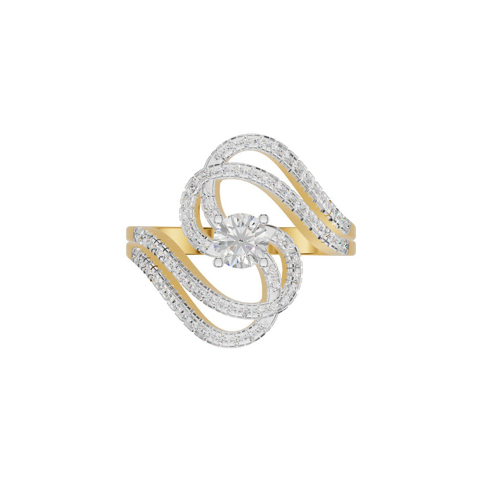 Divine Spark Diamond Ring 18 KT / Yellow Gold / 18