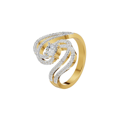 Divine Spark Diamond Ring 18 KT / Yellow Gold / 18