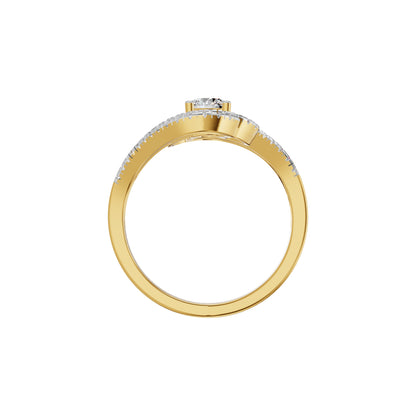 Divine Spark Diamond Ring 18 KT / Yellow Gold / 18