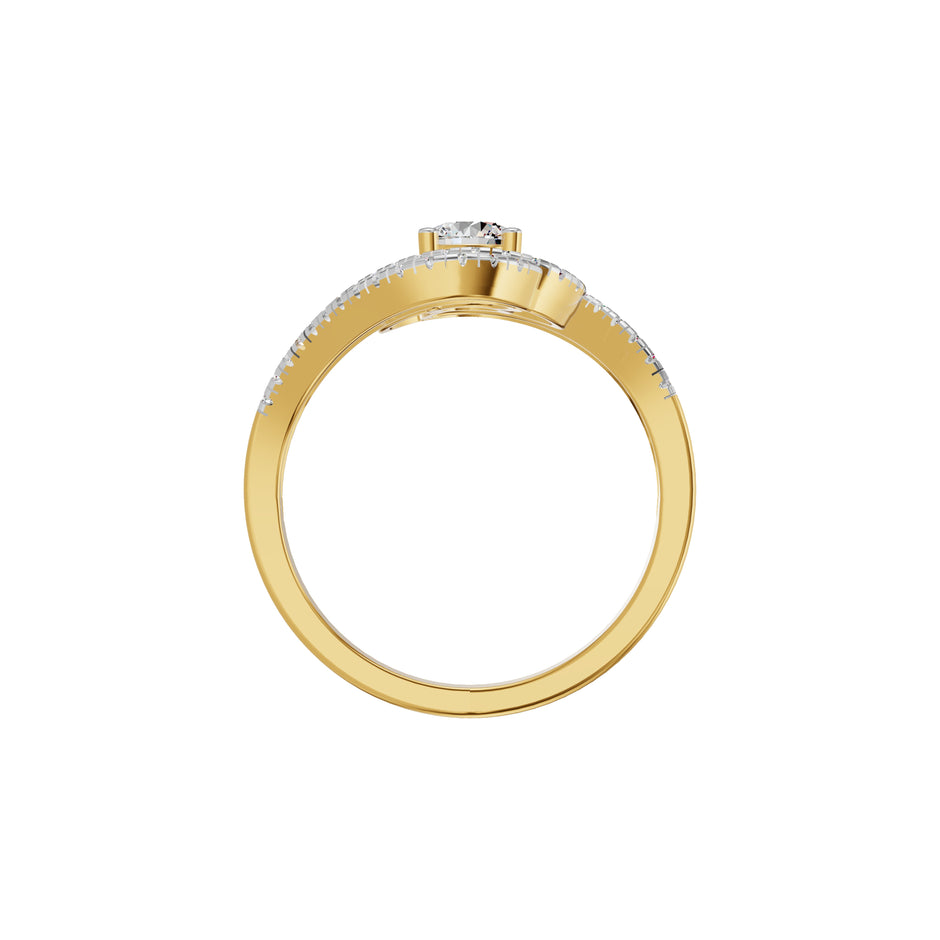 Divine Spark Diamond Ring 18 KT / Yellow Gold / 18