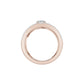 Serpent Sparkle diamond cocktail Ring 18 KT / Rose Gold / 18