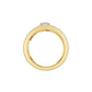 Serpent Sparkle diamond cocktail Ring 18 KT / Yellow Gold / 18