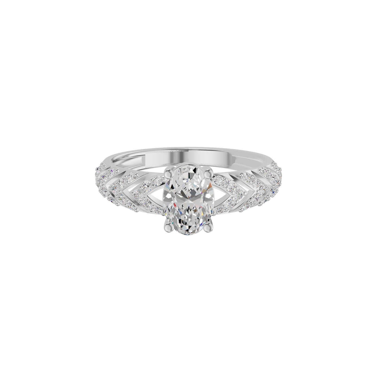 DLR002153 18 KT / White Gold / 18