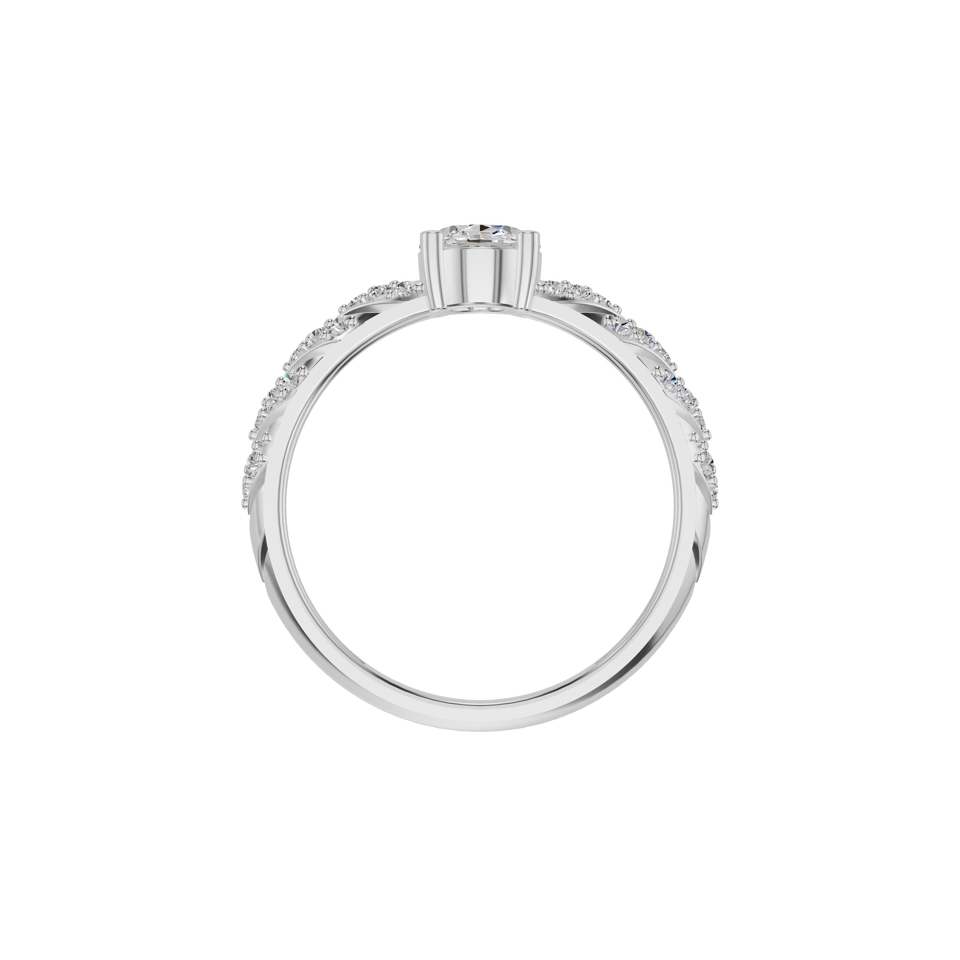 DLR002153 18 KT / White Gold / 18