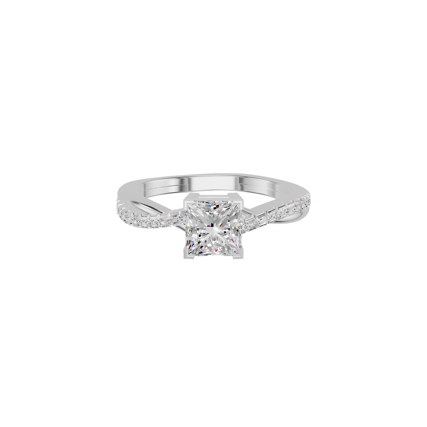 DLR002155 18 KT / White Gold / 18