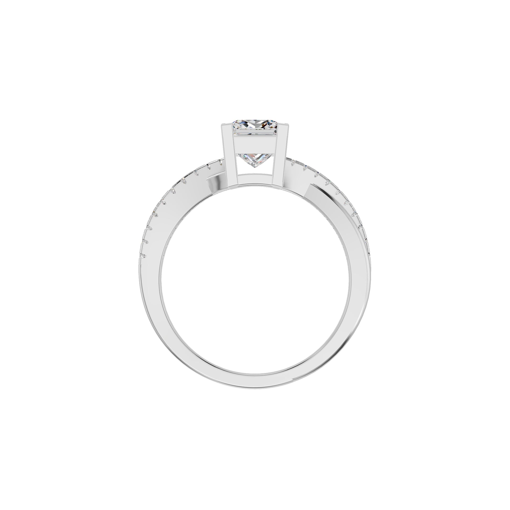 DLR002155 18 KT / White Gold / 18