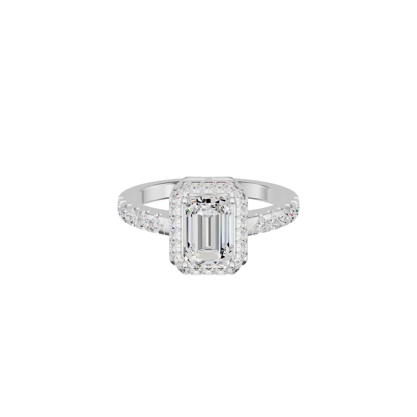 Pure Perfection Diamond Ring 18 KT / White Gold / 18