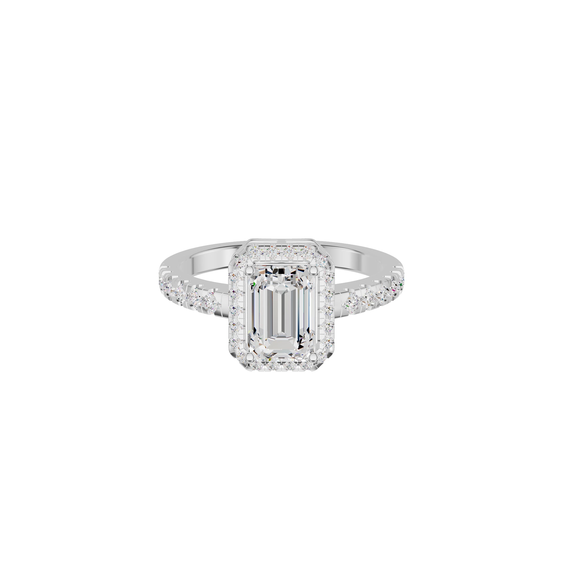 Pure Perfection Diamond Ring 18 KT / White Gold / 18