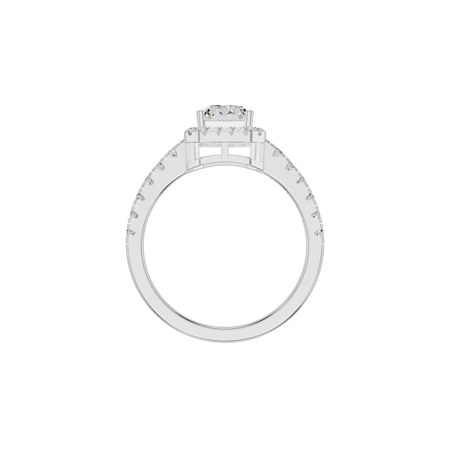 Pure Perfection Diamond Ring 18 KT / White Gold / 18