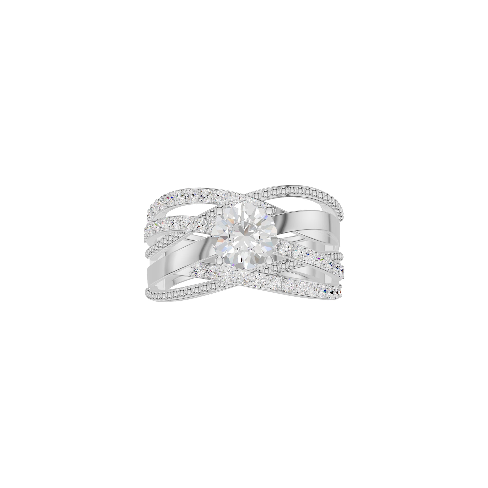 Celestial Glow Diamond Ring 18 KT / White Gold / 18