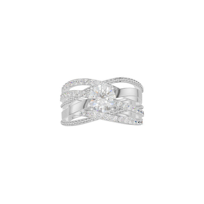 Celestial Glow Diamond Ring 18 KT / White Gold / 18