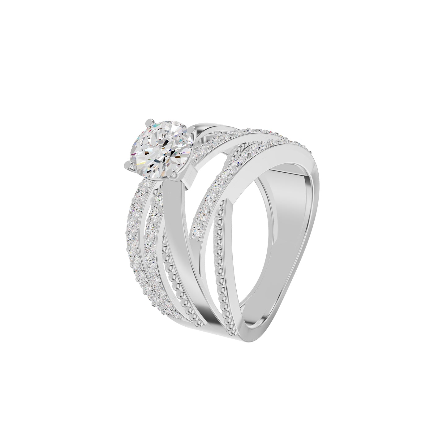 Celestial Glow Diamond Ring 18 KT / White Gold / 18