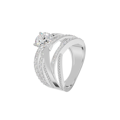 Celestial Glow Diamond Ring 18 KT / White Gold / 18