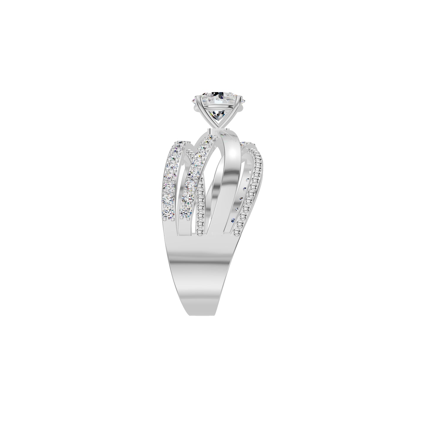 Celestial Glow Diamond Ring 18 KT / White Gold / 18