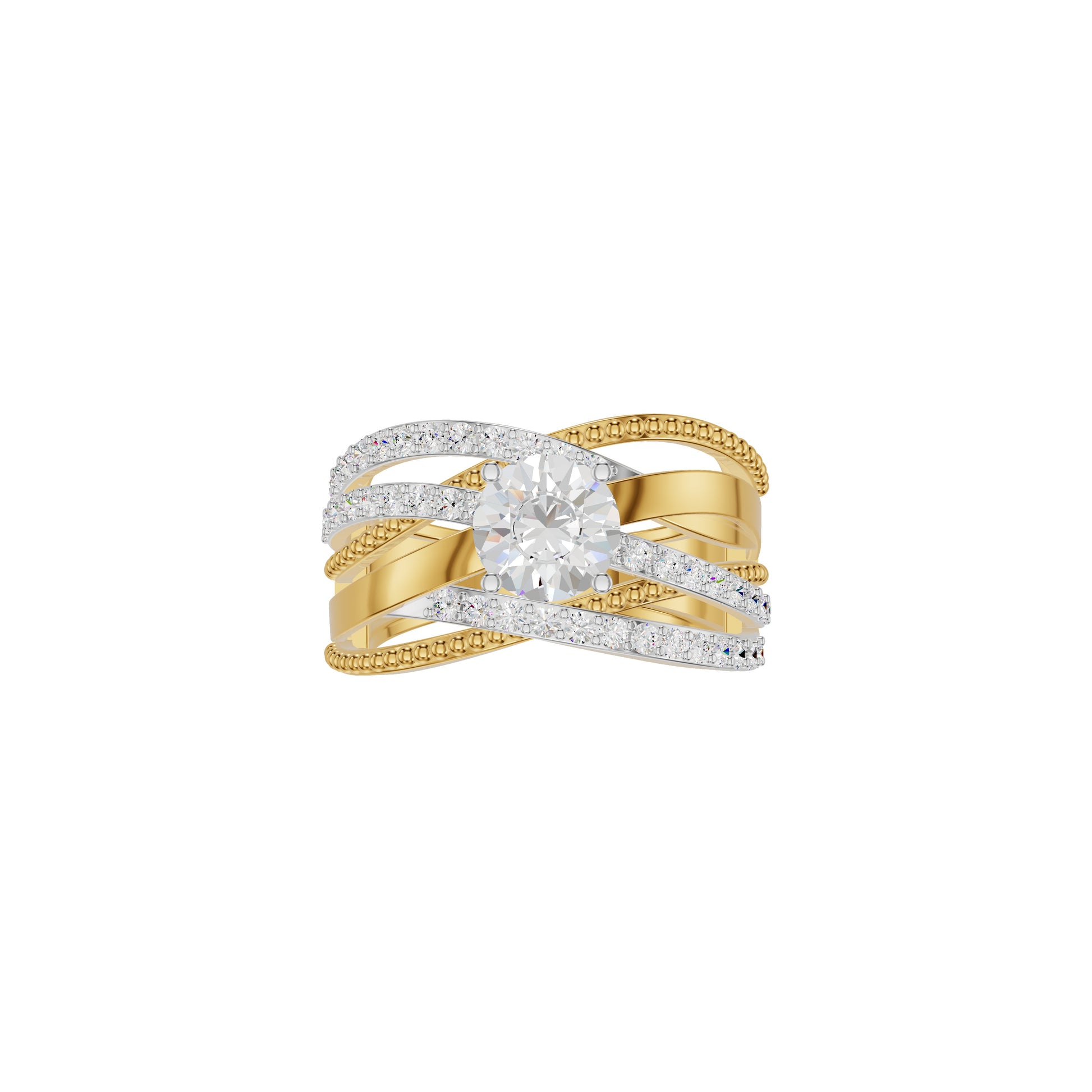 Celestial Glow Diamond Ring 18 KT / Yellow Gold / 18