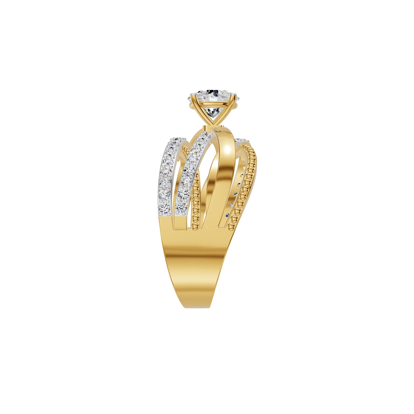 Celestial Glow Diamond Ring 18 KT / Yellow Gold / 18