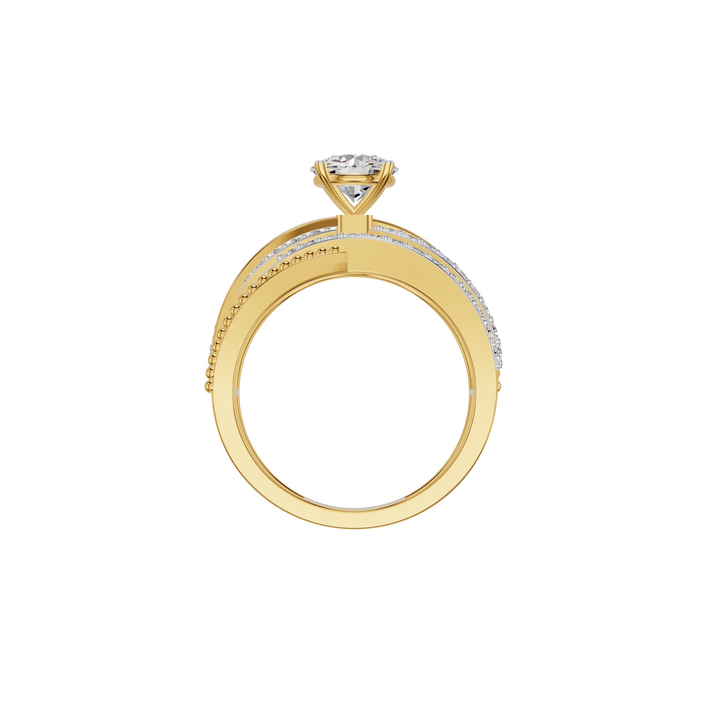 Celestial Glow Diamond Ring 18 KT / Yellow Gold / 18