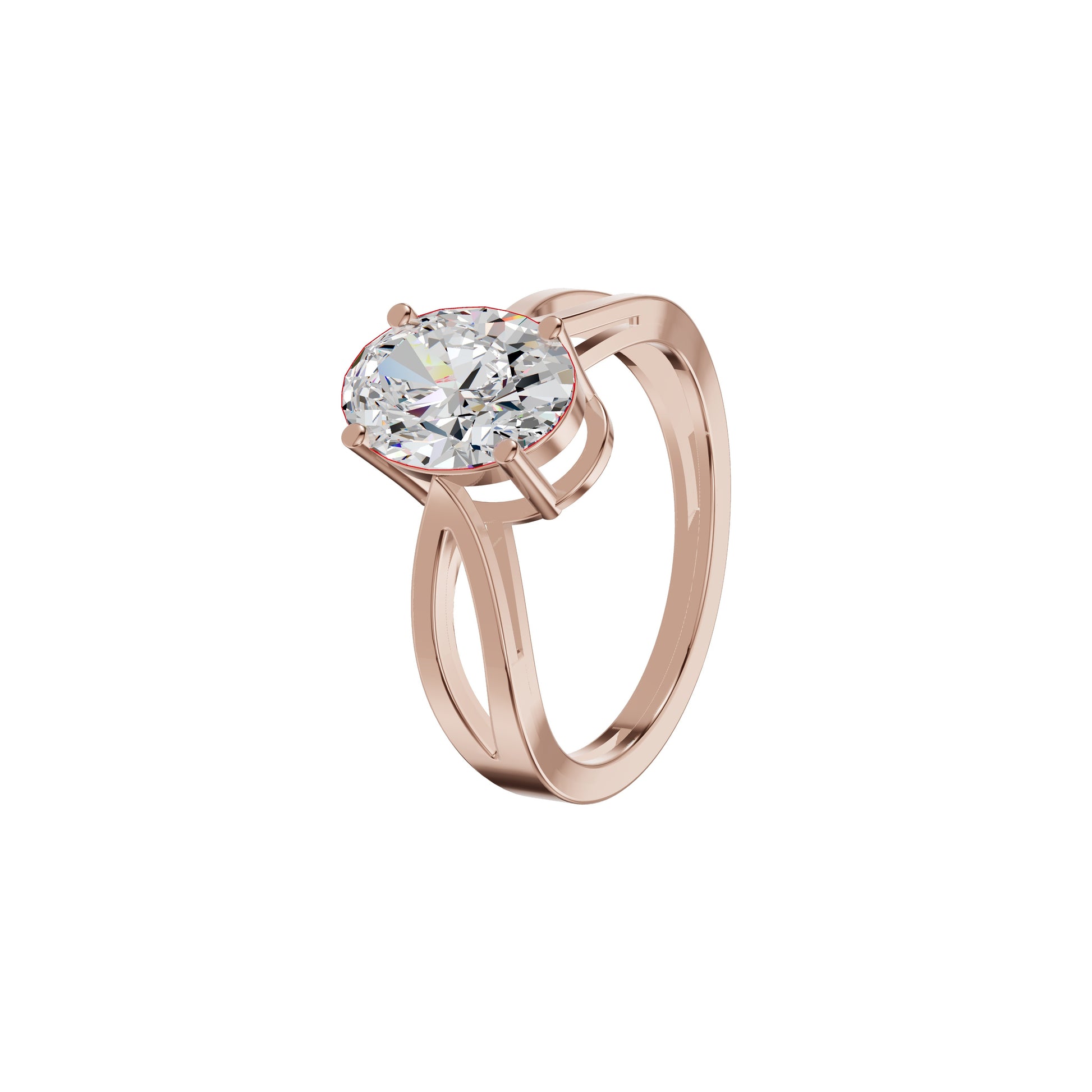 DLR002158 18 KT / Rose Gold / 18