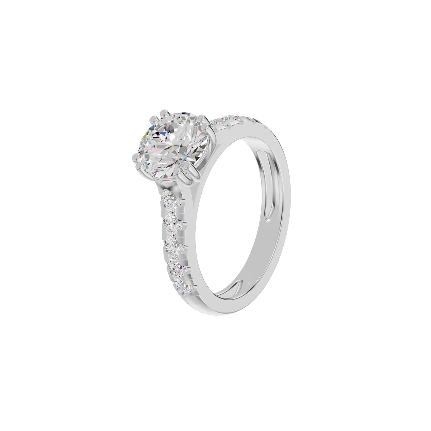 DLR002159 18 KT / White Gold / 18