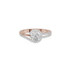 Other Half Heart Diamond Engagement Ring 18 KT / Rose Gold / 18