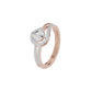Other Half Heart Diamond Engagement Ring 18 KT / Rose Gold / 18