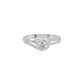 Other Half Heart Diamond Engagement Ring 18 KT / White Gold / 18