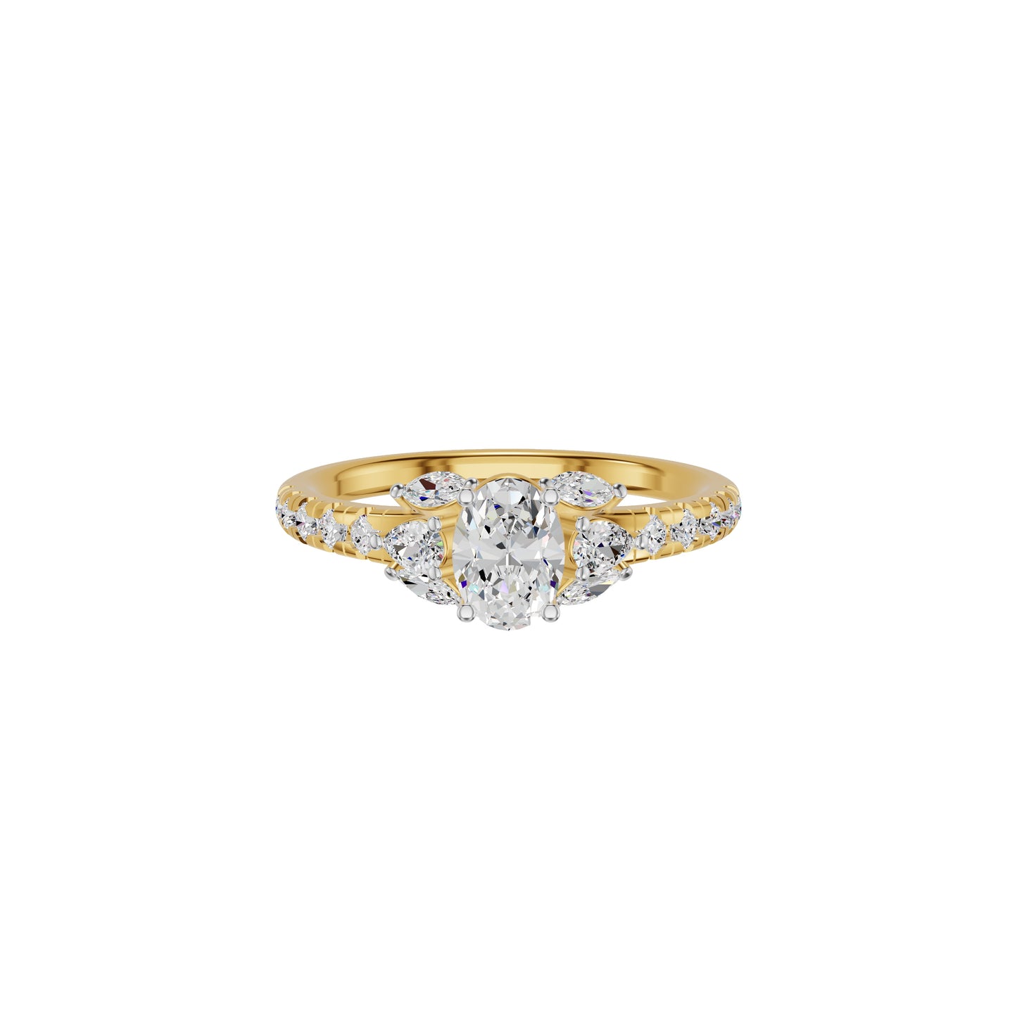 Avant-Garde Diamond Ring