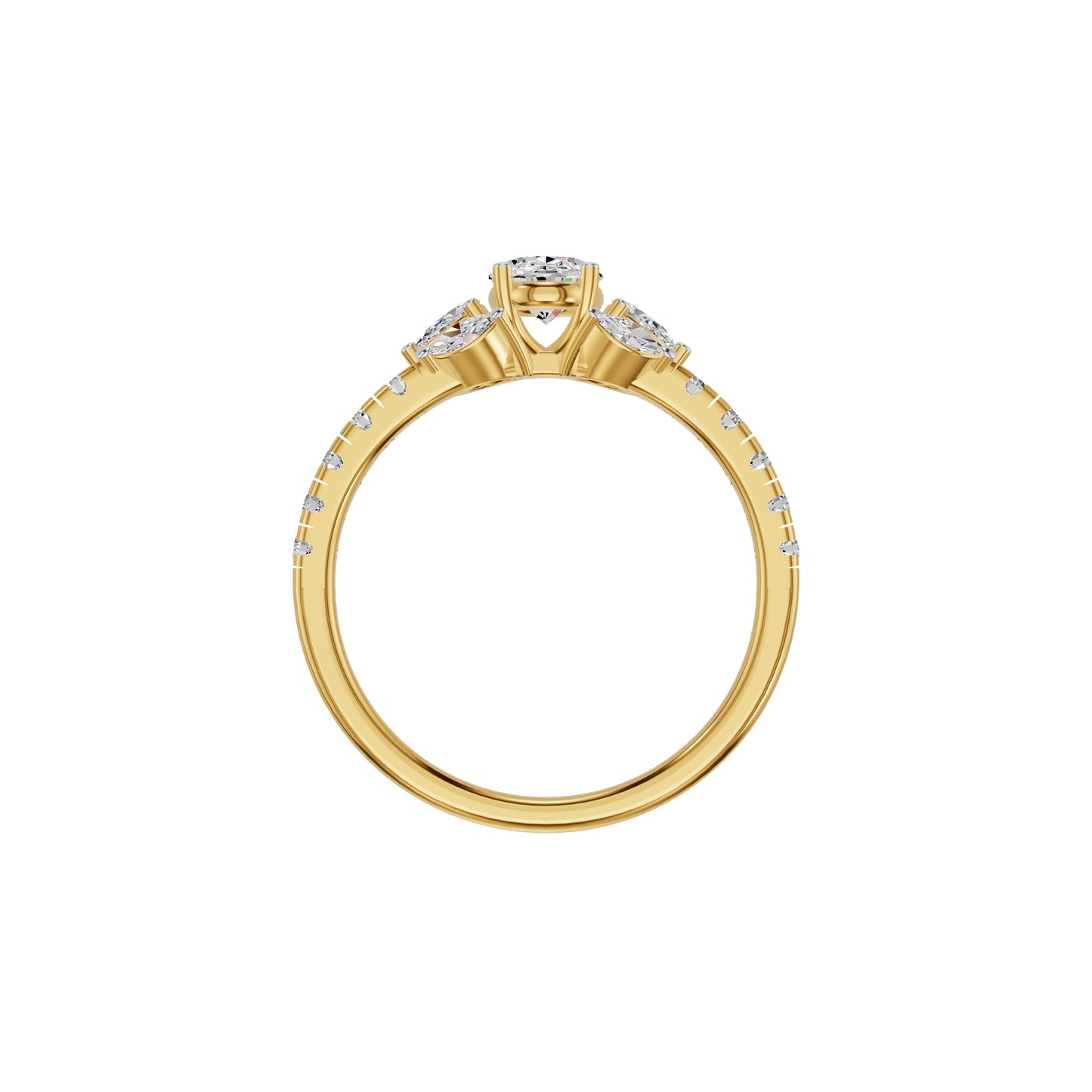 Avant-Garde Diamond Ring