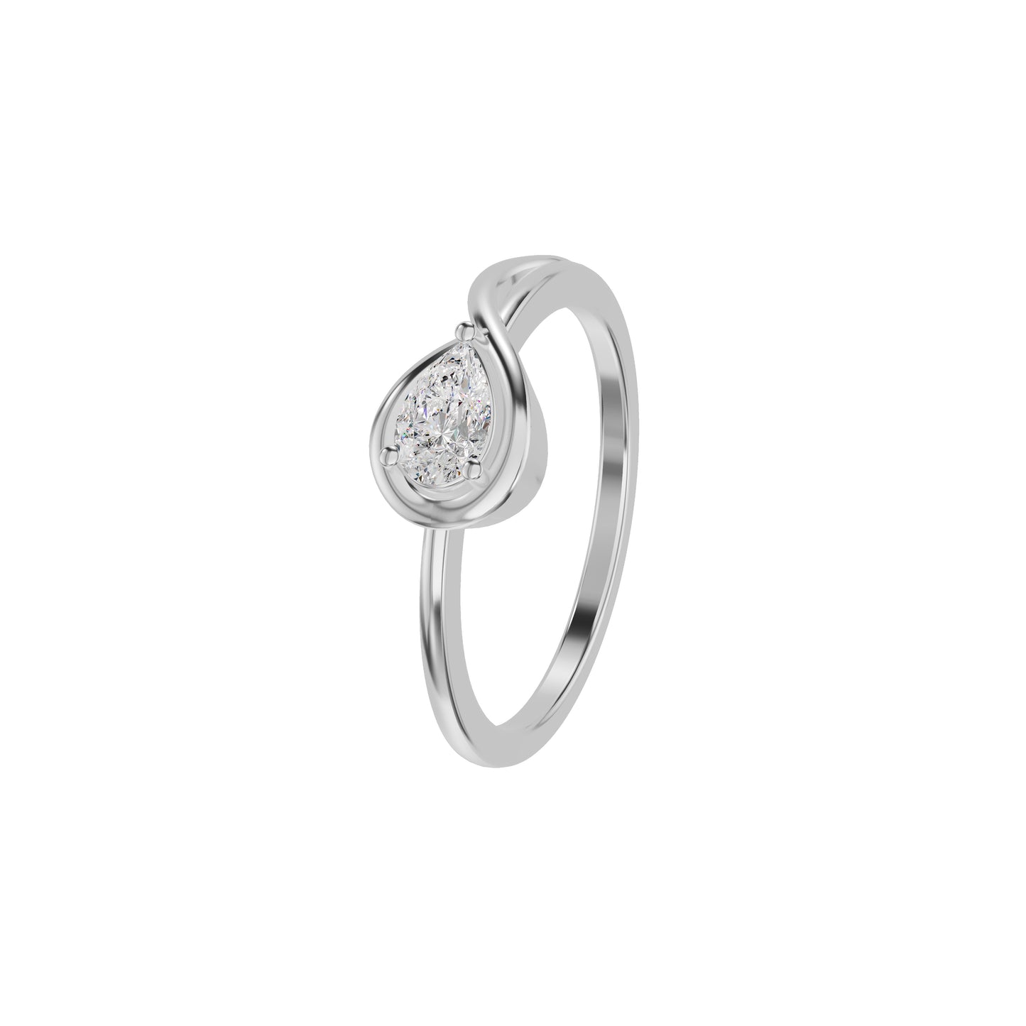DLR002162 18 KT / White Gold / 18