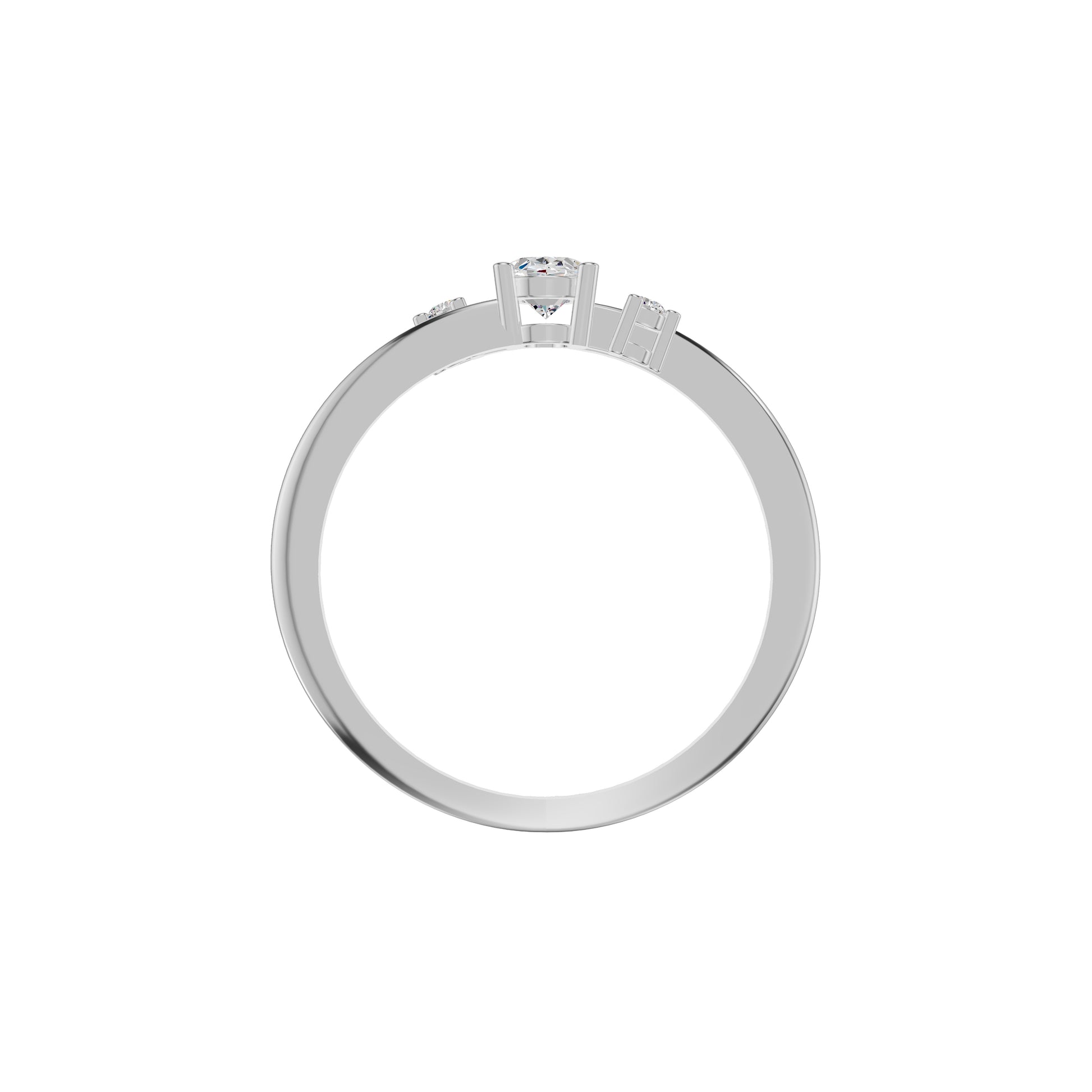 DLR002163 18 KT / White Gold / 18