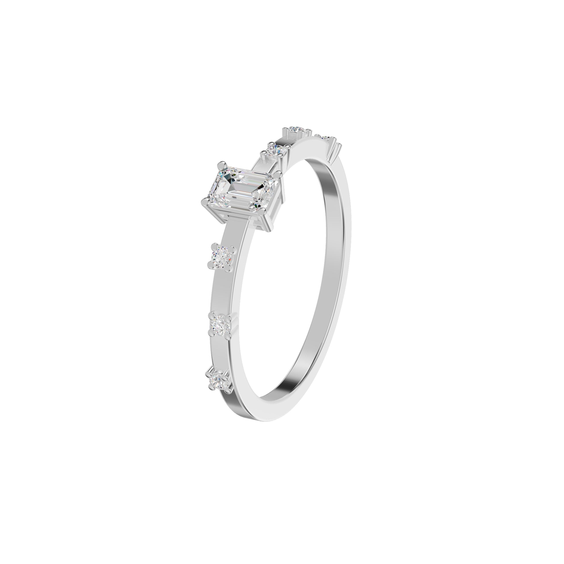 DLR002164 18 KT / White Gold / 18