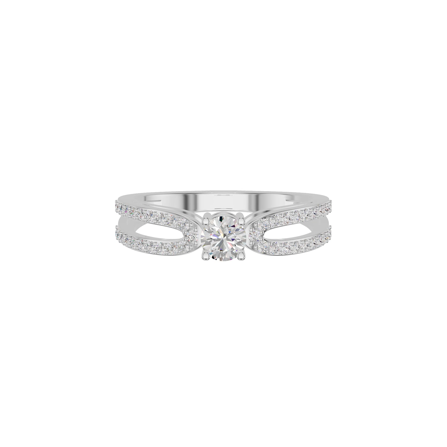 Captivating Constellation Diamond Ring 18 KT / White Gold / 18