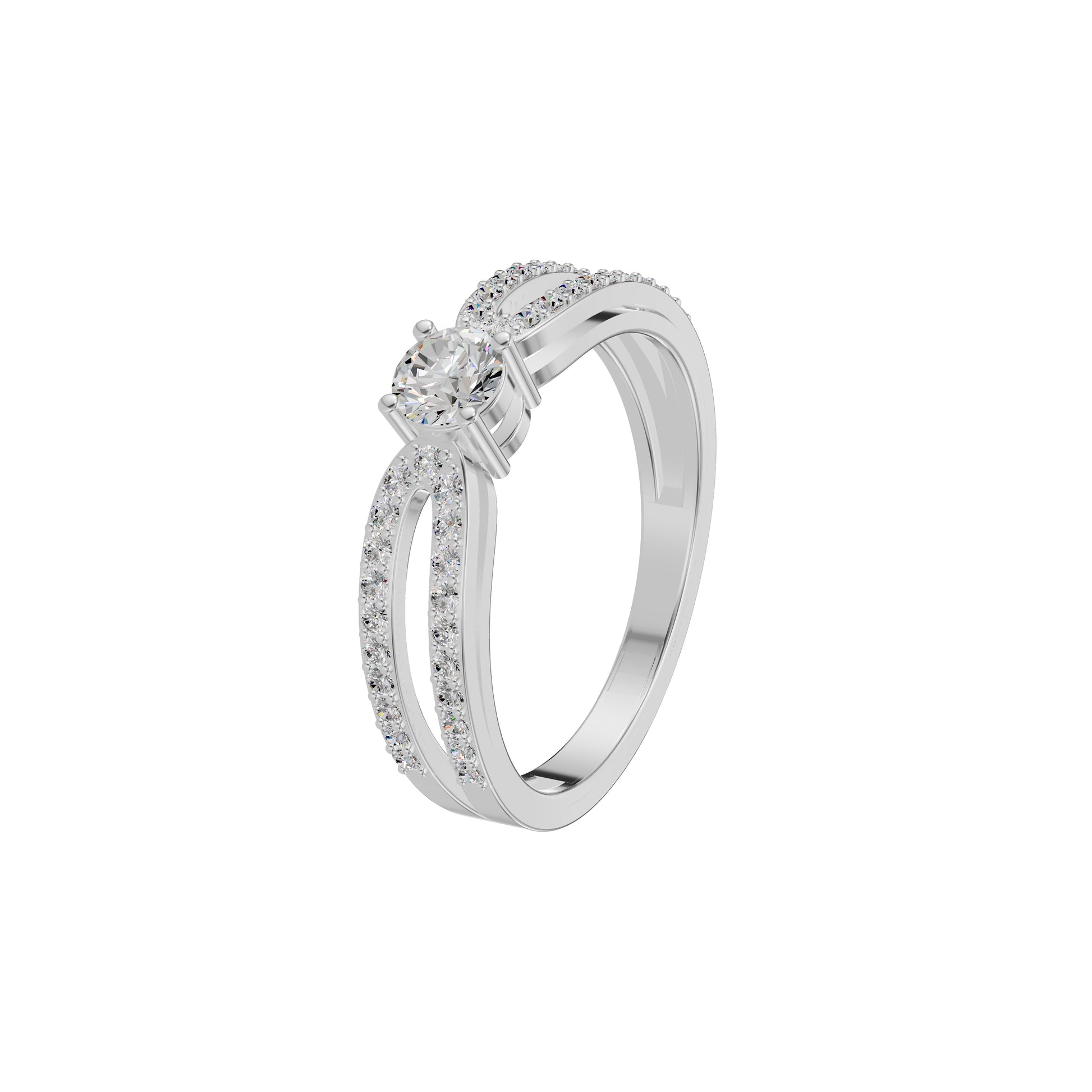 Captivating Constellation Diamond Ring 18 KT / White Gold / 18
