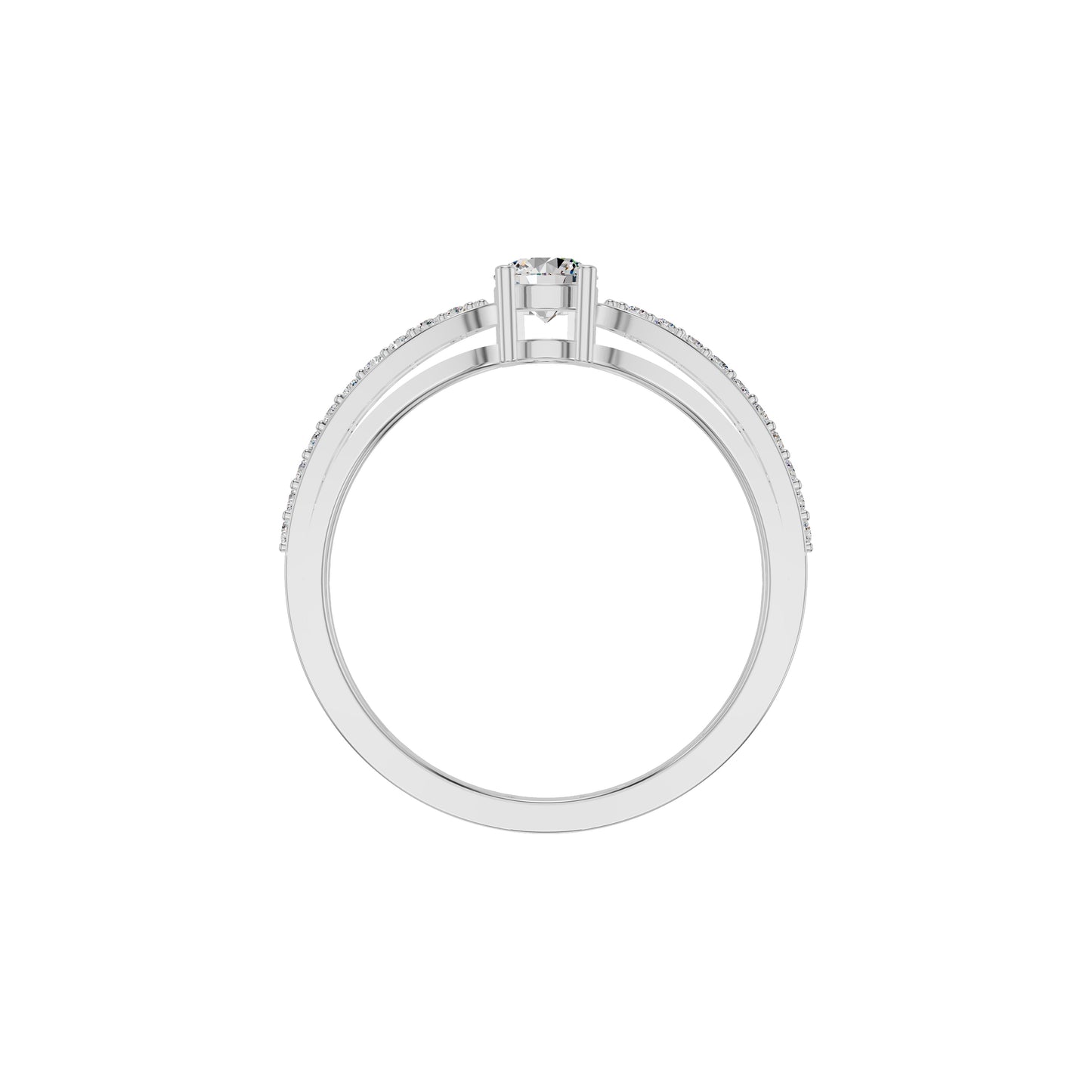 Captivating Constellation Diamond Ring 18 KT / White Gold / 18