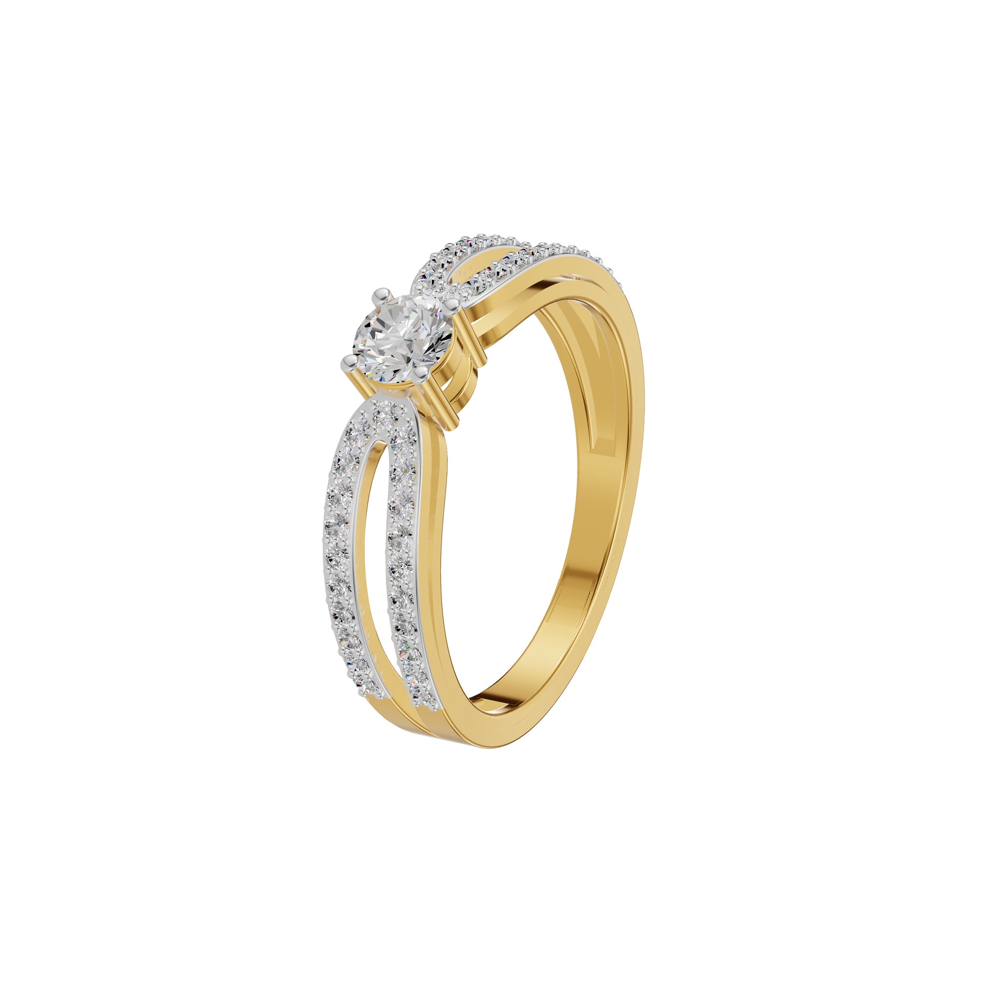 Captivating Constellation Diamond Ring 18 KT / Yellow Gold / 18