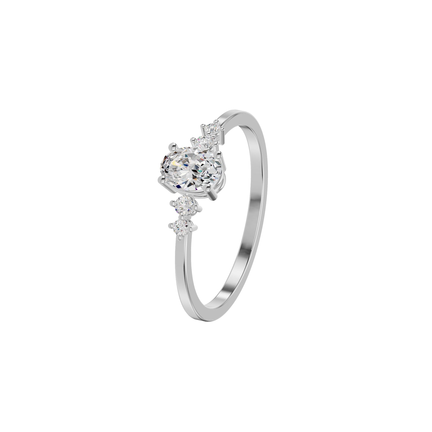 DLR002175 18 KT / White Gold / 18