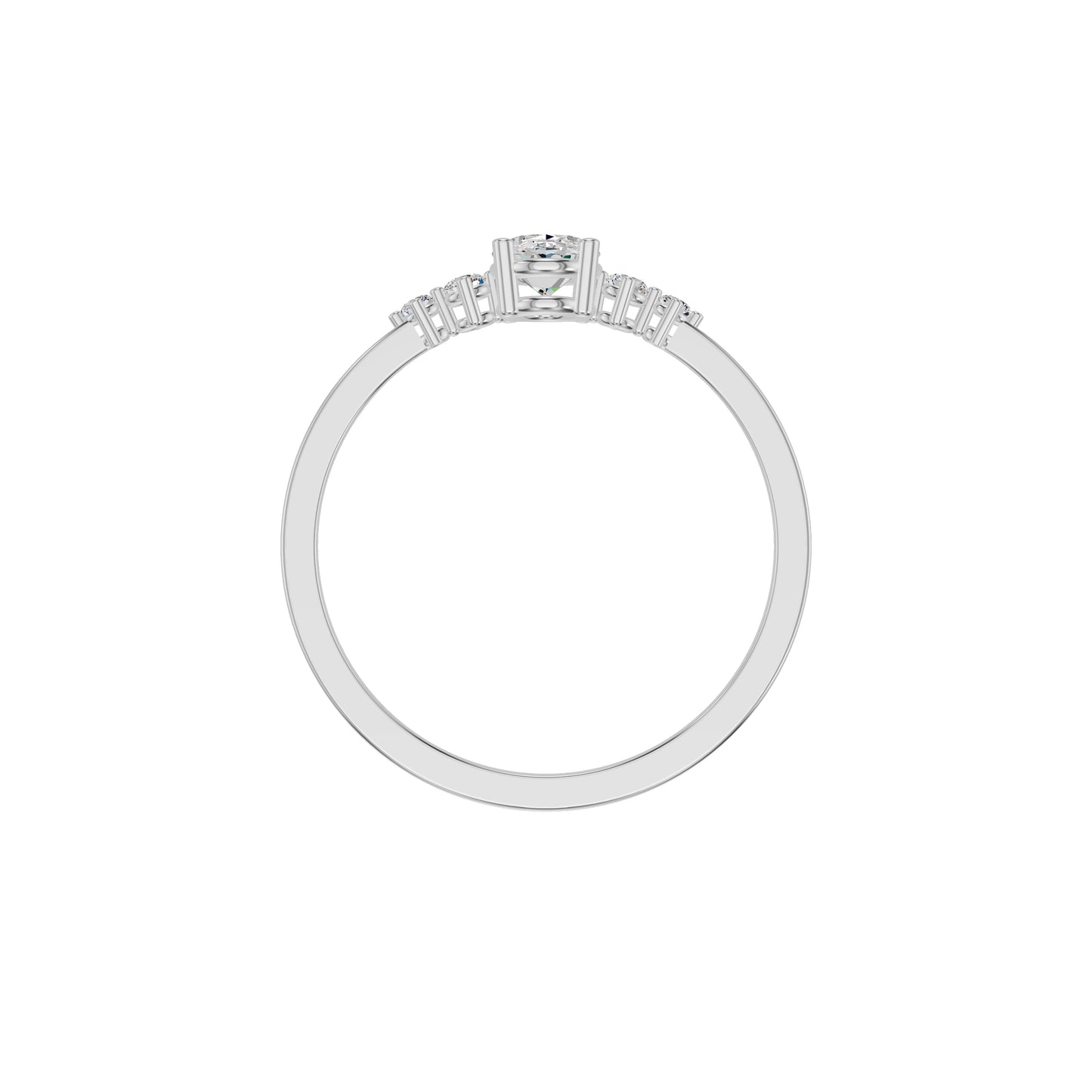 DLR002175 18 KT / White Gold / 18