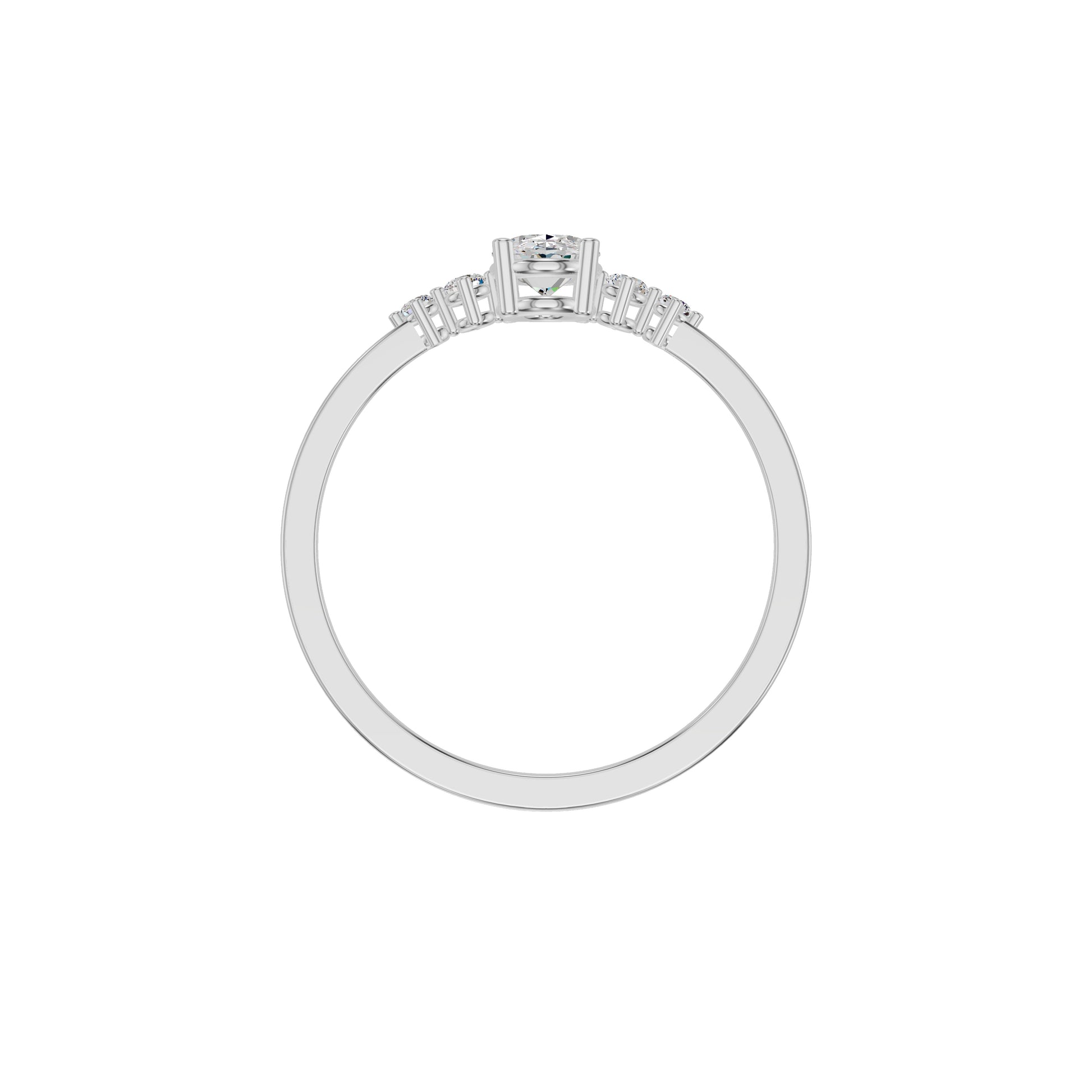 DLR002175 18 KT / White Gold / 18