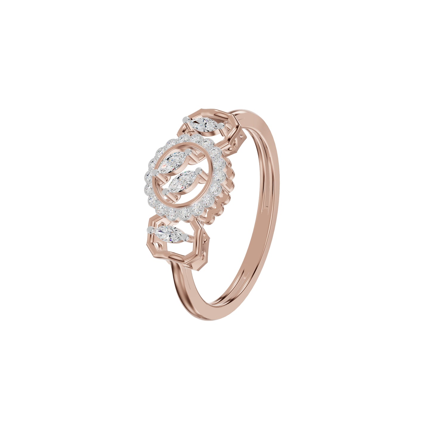 Timeless Fleur Diamond Ring 18 KT / Rose Gold / 18
