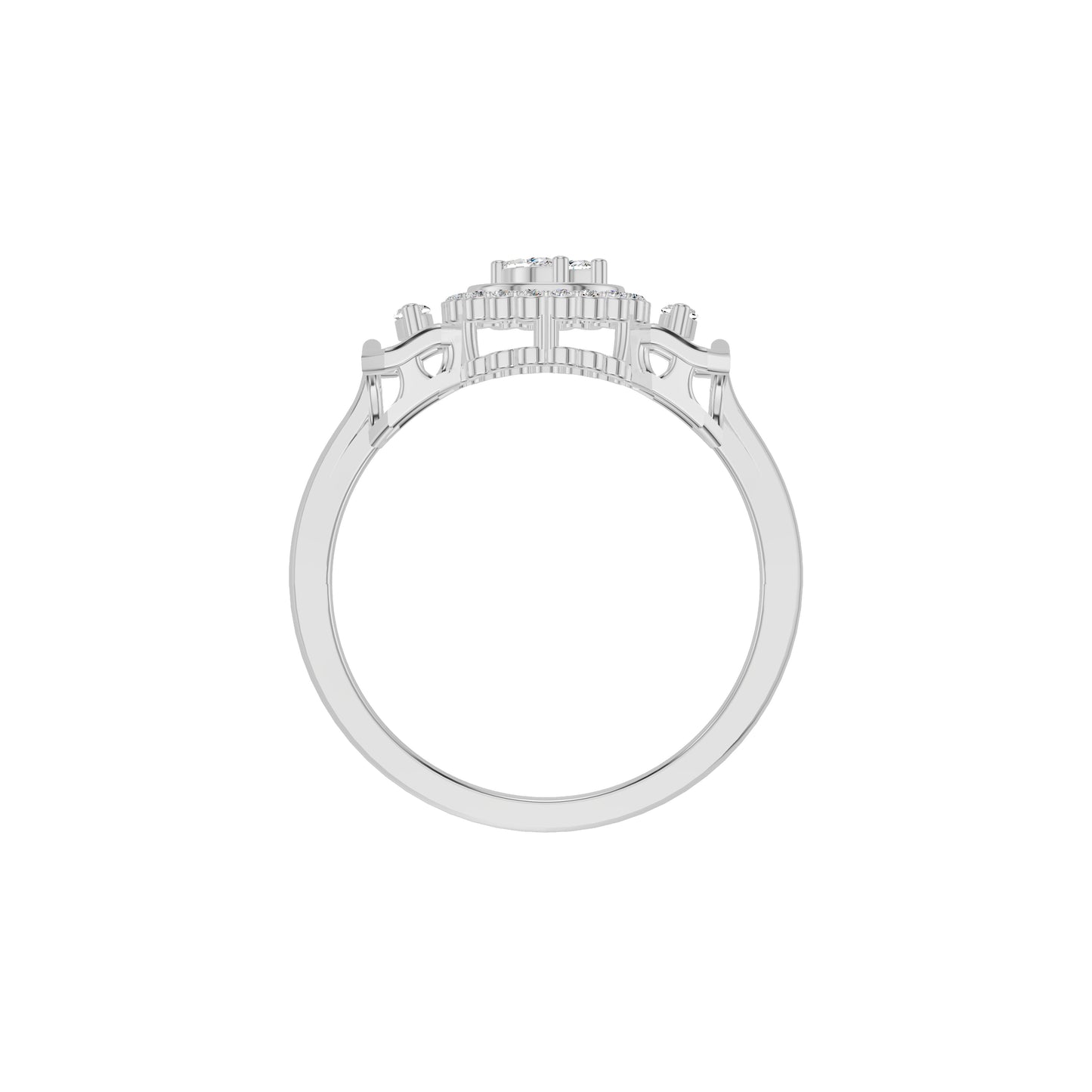 Timeless Fleur Diamond Ring 18 KT / White Gold / 18